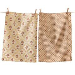 Tea Towels: Luxe Block Print