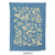 Blue towel with berries, birds, and insects