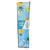 Packaged light blue beverage bag featuring yellow pineapples.
