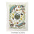 Towel with various birds, animals, insects, and plants