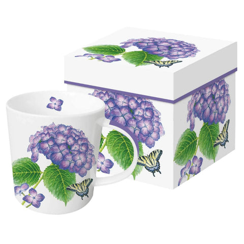 Hydrangea and Butterfly Mug