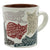 Mug with literary cat-themed quotes printed inside cat silhouettes.