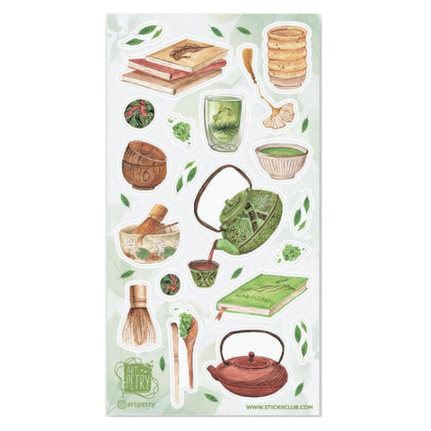 Tea-themed Sticker Sheets