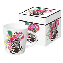 Floral Zebra Mug