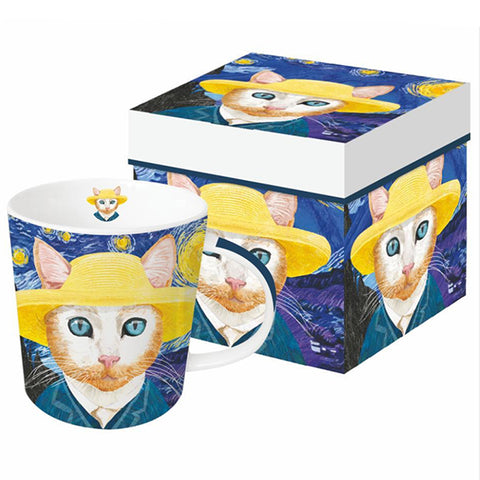 Vincent Van Gogh Cat Mug